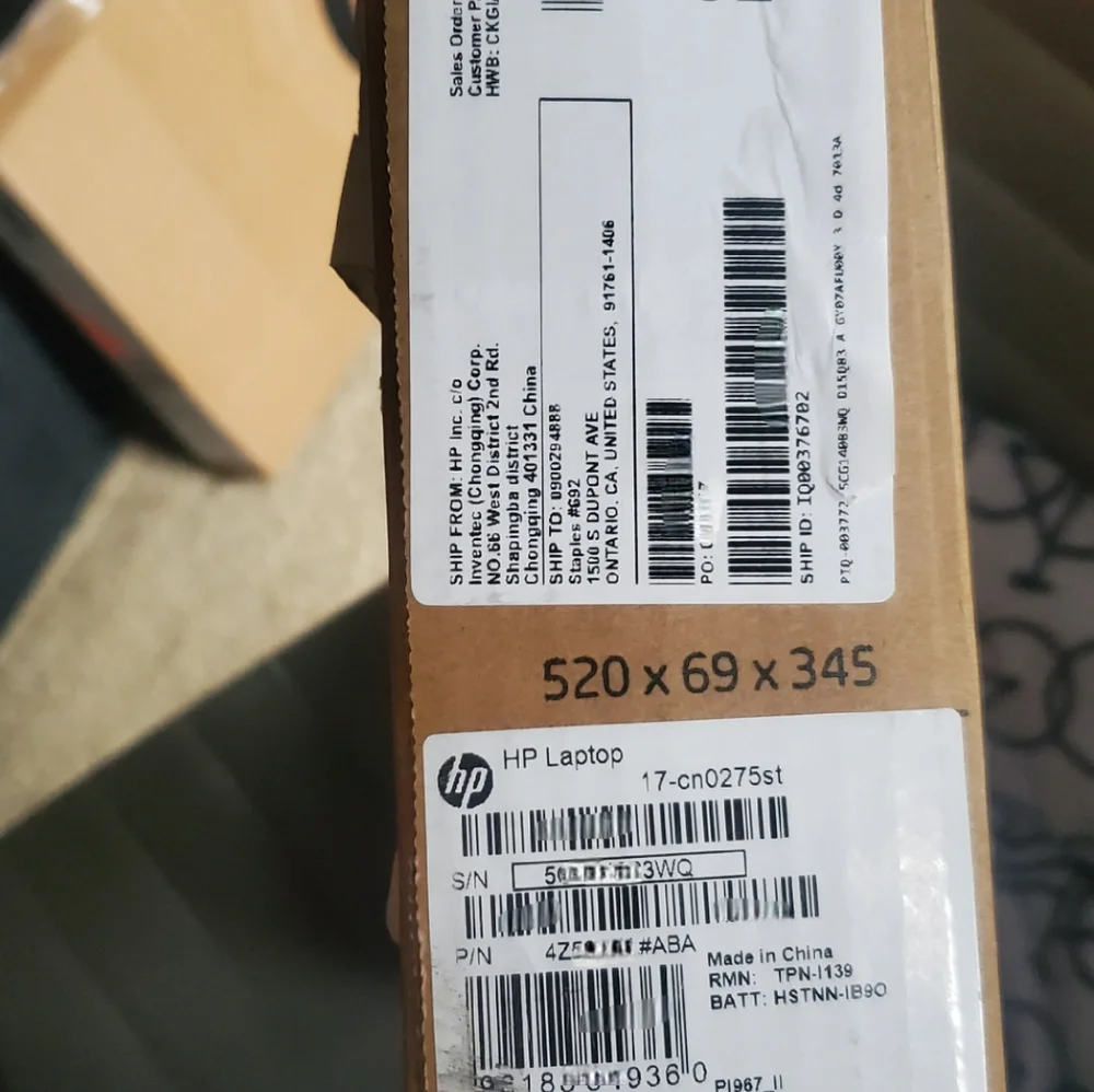 HP 17-cn0273st 17.3